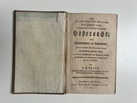 Johann Ludwig Christ, Von der außerordentlichen Witterung des Jahres 1783 in Ansehung des anhaltenden und heftigen Höherauchs, 1783