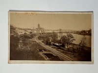 CdV, Unbekannter Fotograf, Frankfurt, Main-Panorama, ca. 1865