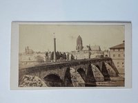 CdV, Unbekannter Fotograf, Frankfurt, Die alte Brücke, ca. 1865