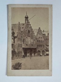 CdV, Unbekannter Fotograf, Frankfurt, Römerberg, ca. 1865