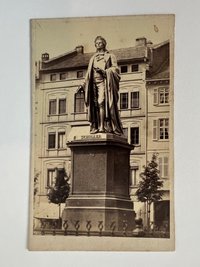 CdV, Unbekannter Fotograf, Frankfurt, Schiller-Denkmal, ca. 1865