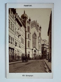 CdV, Frantisek Fridrich, Frankfurt, Nr. 23, Synagoge, ca. 1875.