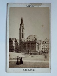 CdV, Frantisek Fridrich, Frankfurt, Nr. 9, Nicolaikirche, ca. 1875.