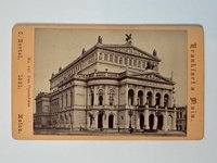 CdV, Carl Hertel, Frankfurt, Das Opernhaus, 1881.