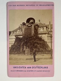 CdV, Johann Friedrich Stiehm, Frankfurt, Nr. 149, Das Hessen-Denkmal, ca. 1881.