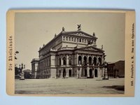 CdV, Sophus Williams, Frankfurt, Nr. 343, Das neue Opernhaus, ca. 1880.