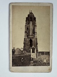 CdV, Friedrich Wilhelm Maas, Frankfurt, Der Dom nach dem Brand, ca. 1867.