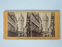 Stereobild, Unbekannter Fotograf, Frankfurt, Eschenheimer Turm, ca. 1878.