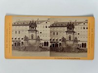 Stereobild, Johann Friedrich Stiehm, Frankfurt, Nr. 115, Das Gutenberg-Monument, 1876.