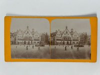 Stereobild, Unbekannter Fotograf, Frankfurt, Römerberg, dat. 1900.