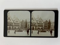 Stereobild, Unbekannter Fotograf, Frankfurt, Römerberg, dat. 1902.