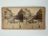 Stereobild, Underwood & Underwood, Frankfurt, Kaiserplatz, ca. 1910.