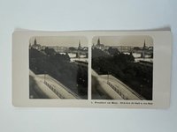 Stereobild, Unbekannter Fotograf, Frankfurt, Nr. 1, Blick über die Stadt u. den Main, ca. 1906.