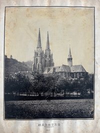 Unbekannter Fotograf, Die St. Elisabeth-Kirche in Marburg, ca. 1870.