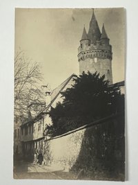Gottfried Vömel, Frankfurt, Die alte Mauer, Abzug nach einer alten Platte von Mylius 1866, ca. 1905.