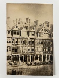 Gottfried Vömel, Frankfurt, Börnes Geburtshaus in der Judengasse, Abzug nach einer alten Platte von Carl Friedrich Mylius ca. 1880, ca. 1905