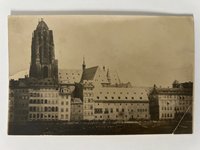 Gottfried Vömel, Frankfurt, Altes Schlachthaus am Main, Abzug nach einer alten Platte von Carl Friedrich Mylius von ca. 1860, ca. 1905.