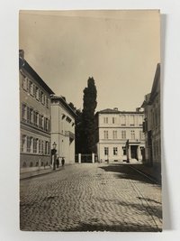 Gottfried Vömel, Frankfurt, Neue Mainzer Straße, die Darmstädter Bank, Abzug nach einer alten Platte von Carl Friedrich Mylius von ca. 1880, ca. 1905.