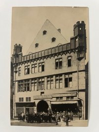 Gottfried Vömel, Frankfurt, Steinernes Haus, Alter Markt, Abzug nach einer alten Platte ca. 1880, ca. 1905.