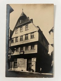 Gottfried Vömel, Frankfurt, Haus "Zum Vogel Strauß", Buchgasse, 1896.