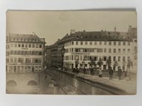 Gottfried Vömel, Frankfurt, Alte Brücke, Blick in die Fahrgasse, ca. 1905.