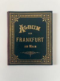 Unbekannter Hersteller, Album von Frankfurt am Main, 25 Lithographien als Leporello, ca. 1887.