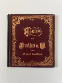 Unbekannter Hersteller, Album von Frankfurt a. M., 24 Lithographien als Leporello, ca. 1885.