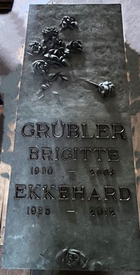 Grabplatte Ehepaar "Grübler"