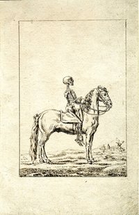 Grafik 'Tod auf Pferd'