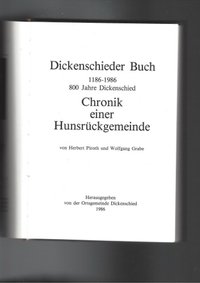 Dickenschieder Buch: Chronik einer Hunsrückgemeinde
