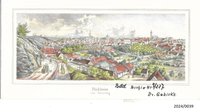 Bad Dürkheim, Überblick aus westlicher Richtung, um 1850