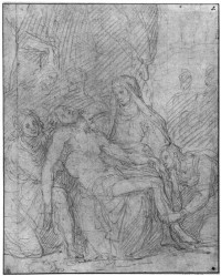 Pietà mit Maria Magdalena und Johannes