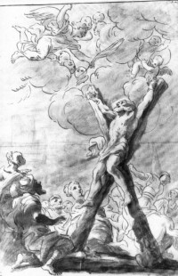 Martyrium des Andreas (Skizze für Altarbild in Rom)