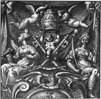 Wappen des Papstes Paul V. Borghese
