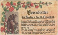 Briefchen mit "Rosenblätter des Gartens des hl. Franziskus