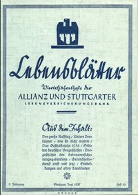 Lebensblätter, Heft 34, 9. Jahrgang, Juni 1937