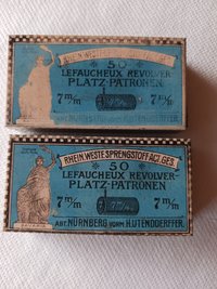 Lefaucheux Revolver-Platz-Patronen Schachtel