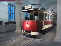 Straßenbahn Triebwagen Nr. 761 Dresden