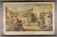 Wandkarte "Sklavenmarkt im alten Rom"