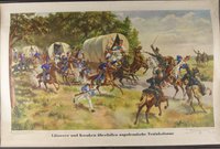 Wandkarte "Lützower und Kosaken überfallen napoleonische Trainkolonne"
