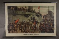 Wandkarte "Aufstand der Matrosen in Kiel 1918"