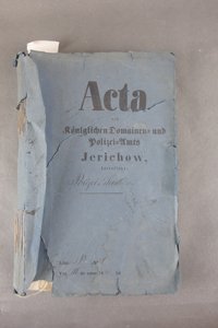 Acta d. königl. Domänen- u. Polizei-Amtes Jerichow betr.Polizeisachen