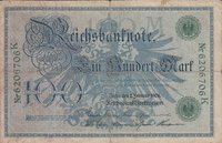 Reichsbanknote 100 Mark von 1908