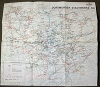 Liniennetzplan der Dortmunder Stadtwerke AG 1979