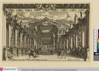 Palais de Perfée; [Entwurf einer Bühnendekoration]