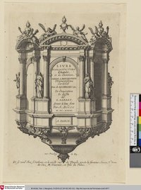 Livre d'Architecture d'Autels, et de Cheminees, Titelblatt