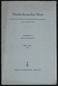 Foerste, Niederdeutsches Wörterbuch