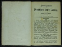 Sonntagsblatt der Preußischen Lehrer-Zeitung Jg. 1881