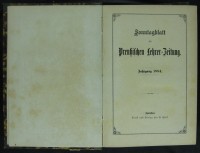 Sonntagsblatt der Preußischen Lehrer-Zeitung Jg. 1884
