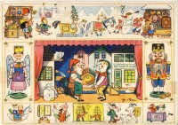 Adventskalender mit Märchenmotiven - Werbekalender der Dresdner Bank